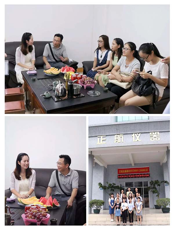 熱烈歡迎東莞育才職業(yè)技術(shù)學(xué)院的領(lǐng)導(dǎo)和老師們蒞臨正航儀器，關(guān)心應(yīng)屆畢業(yè)生的就職情況，探討校企長(zhǎng)期合作，了解企業(yè)對(duì)人才的所需，為企業(yè)輸送更優(yōu)秀的人才！